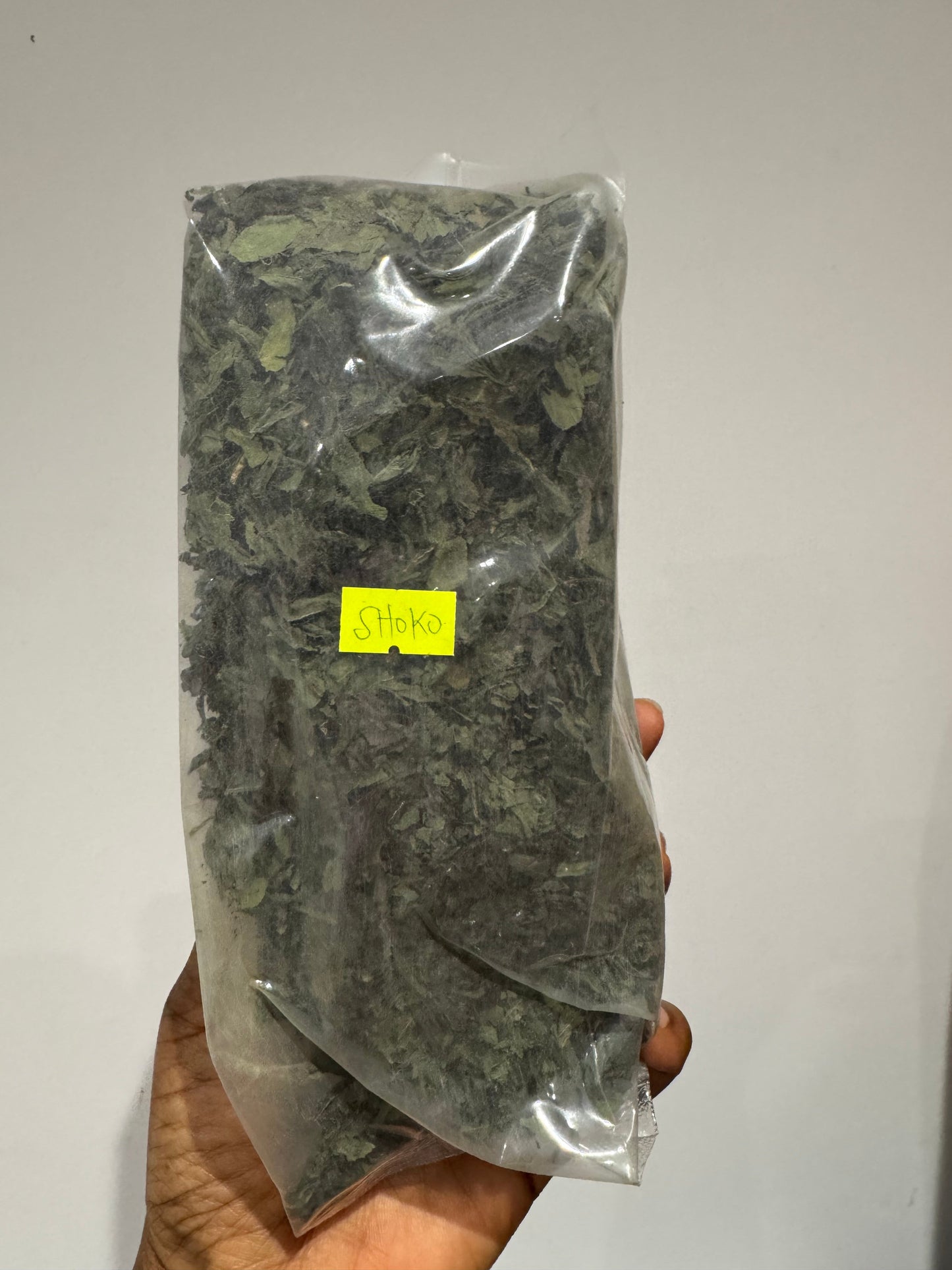 Freshly dried Efo Shoko leaves (100g)