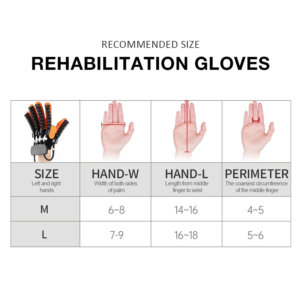 Hand Rehabilitation Robot Gloves Finger Exercise Stroke Hand Brace Hemiplegia Recovery Splint Glove Mirror Mobility Training
