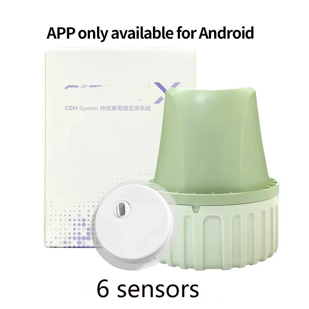 AiDex 2nd CGMs No Blood Collection Glucometer Glucose Sensor Diabetes Management Real-time Self Sugar Testing Monitoring