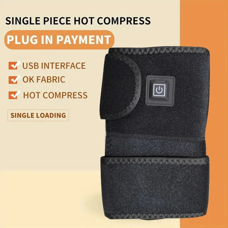Electric knee heating pad - A USB-powered warming knee strap, suitable for joints, with adjustable heating band, ideal for daily