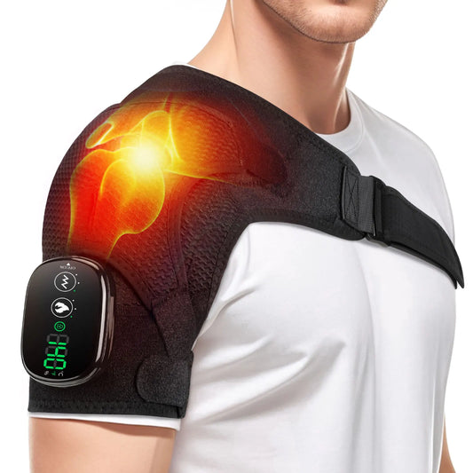 Vibrating Heat Therapy Shoulder Brace