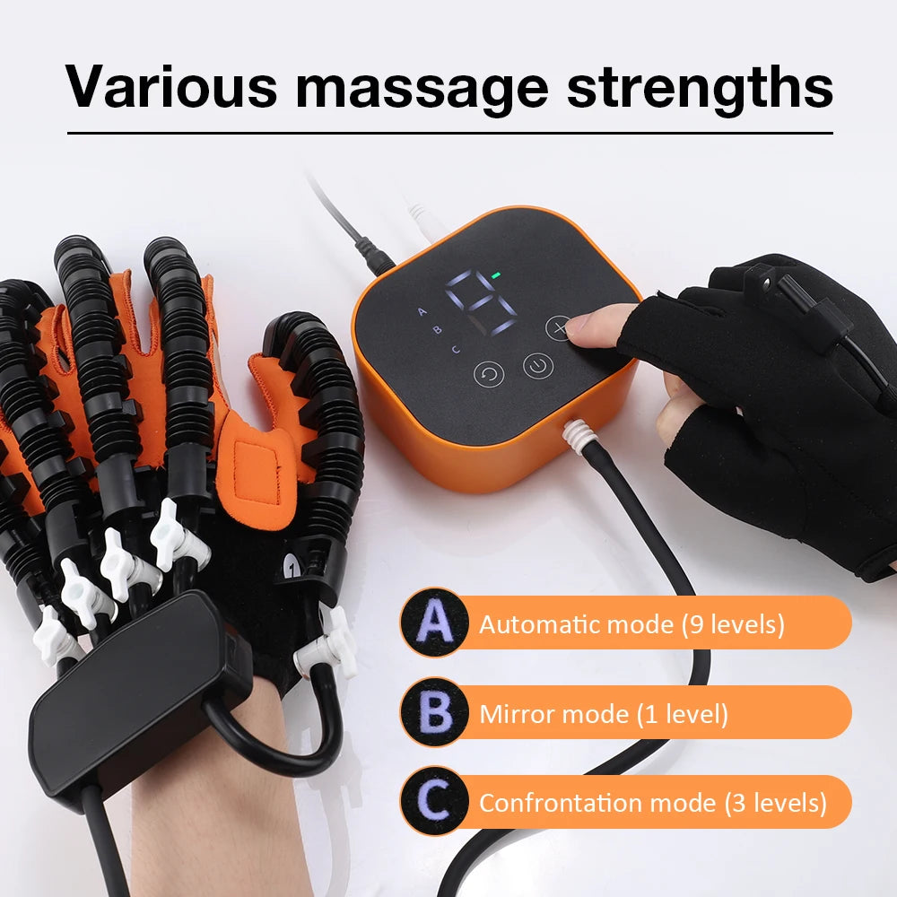 Hand Rehabilitation Robot Gloves Finger Exercise Stroke Hand Brace Hemiplegia Recovery Splint Glove Mirror Mobility Training