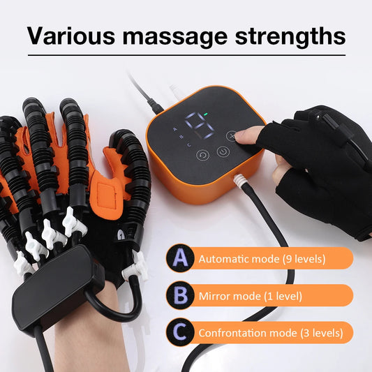 Hand Rehabilitation Robot Gloves Finger Exercise Stroke Hand Brace Hemiplegia Recovery Splint Glove Mirror Mobility Training
