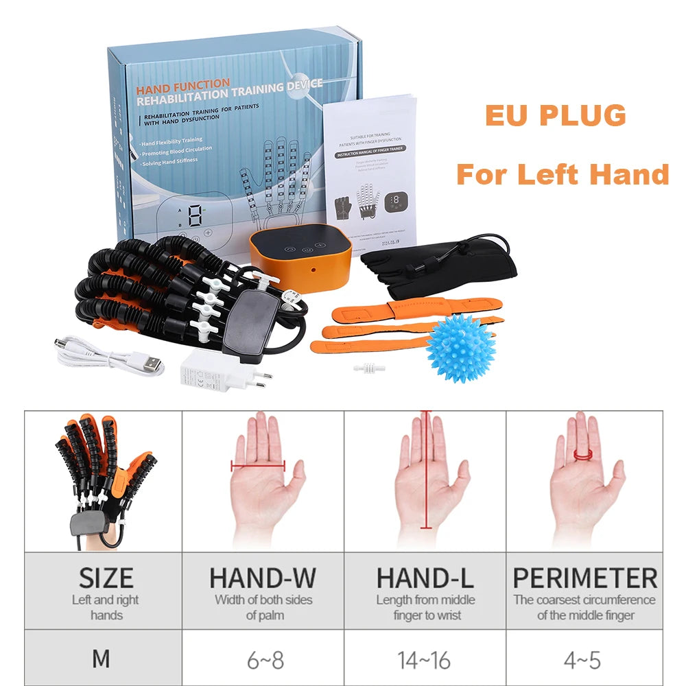 Hand Rehabilitation Robot Gloves Finger Exercise Stroke Hand Brace Hemiplegia Recovery Splint Glove Mirror Mobility Training