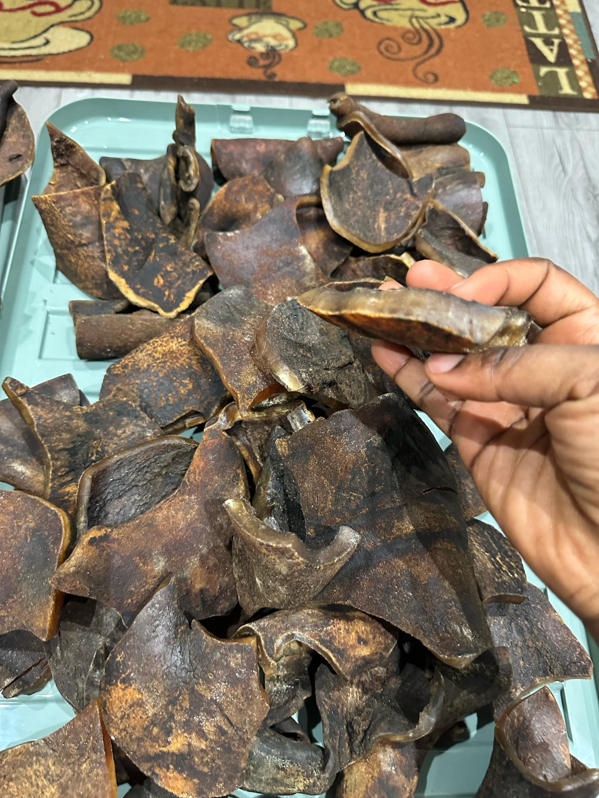 Dried Smoked Ponmo/Kpomo- Cow